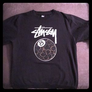 Stussy “8Ball” crewneck sweatshirt like new